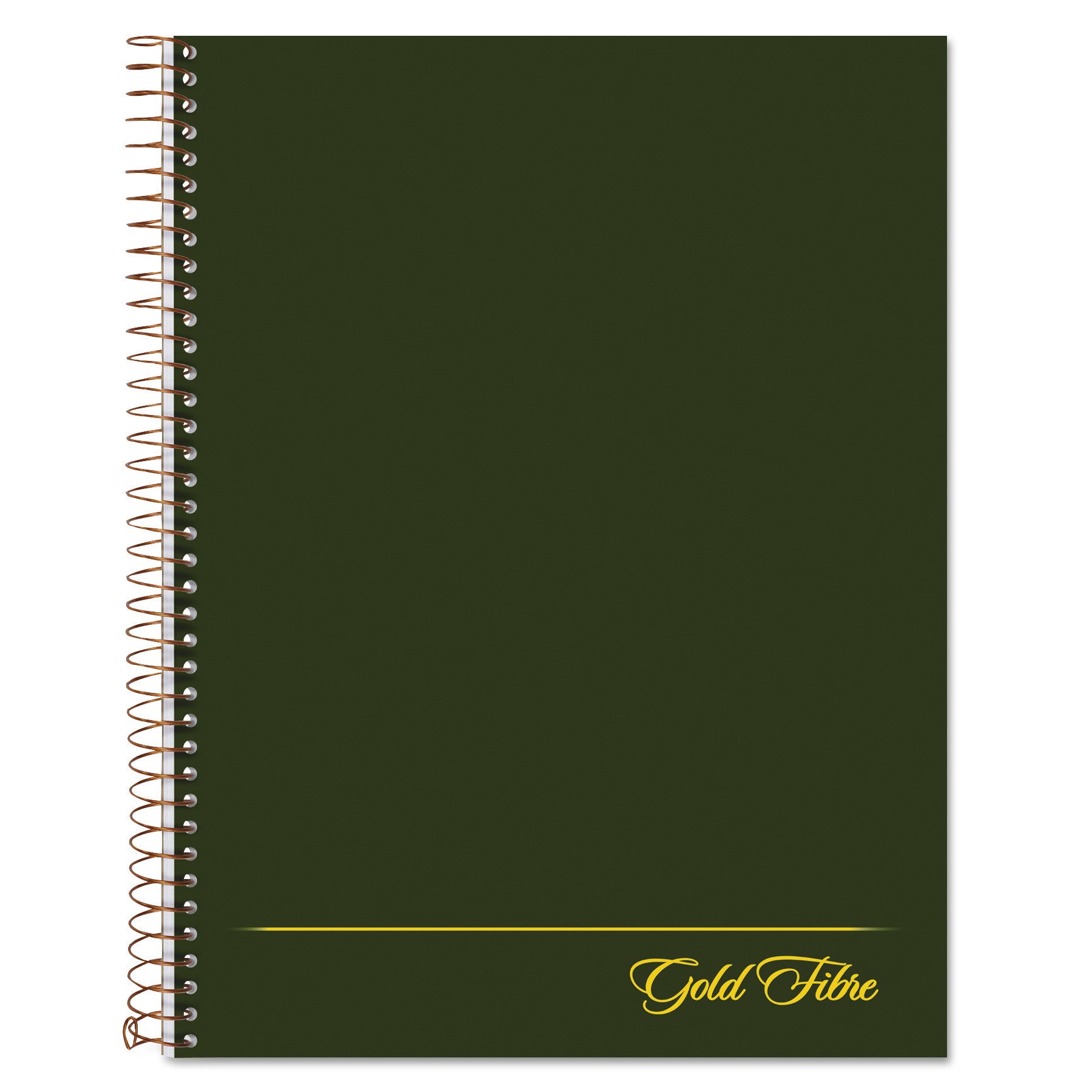 Gold Fibre Wirebound Project Notes Book, 1-Subject, Project-Management Format, Green Cover, (84) 9.5 x 7.25 Sheets