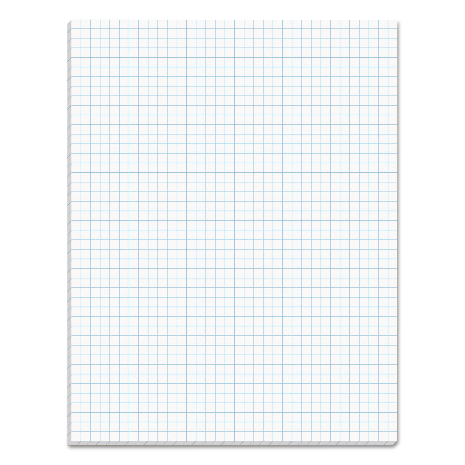 Quadrille Pads, Quadrille Rule (4 sq/in), 50 White 8.5 x 11 Sheets