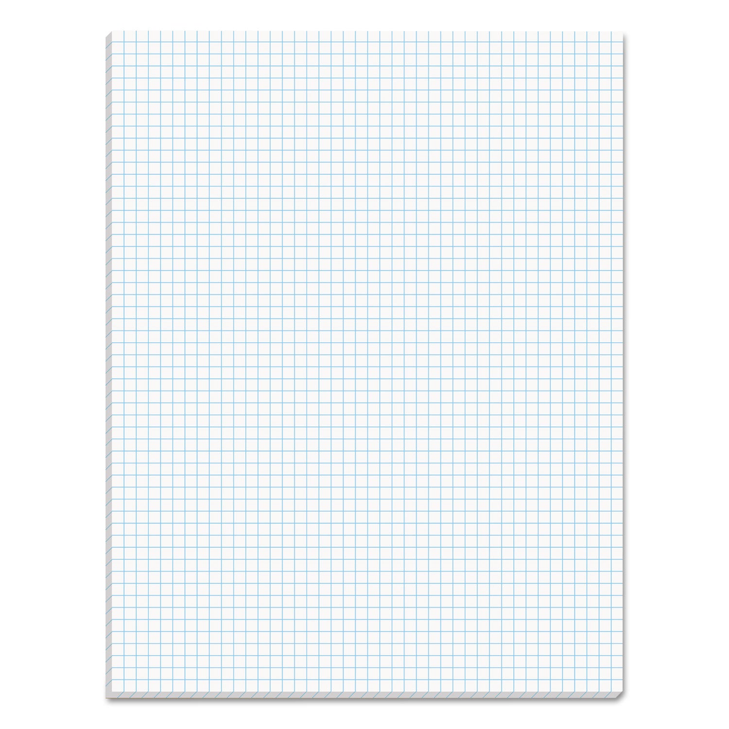 Quadrille Pads, Quadrille Rule (5 sq/in), 50 White 8.5 x 11 Sheets