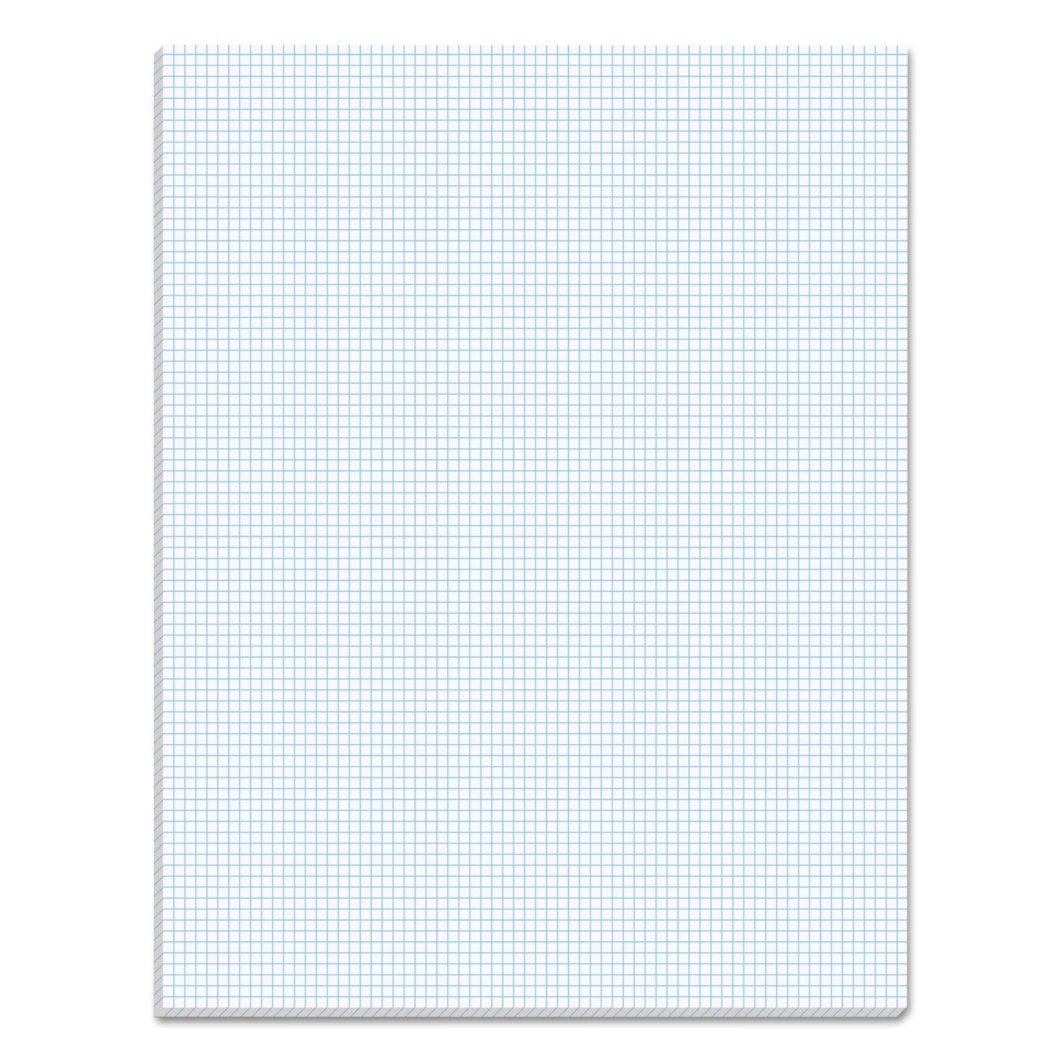 Quadrille Pads, Quadrille Rule (8 sq/in), 50 White 8.5 x 11 Sheets