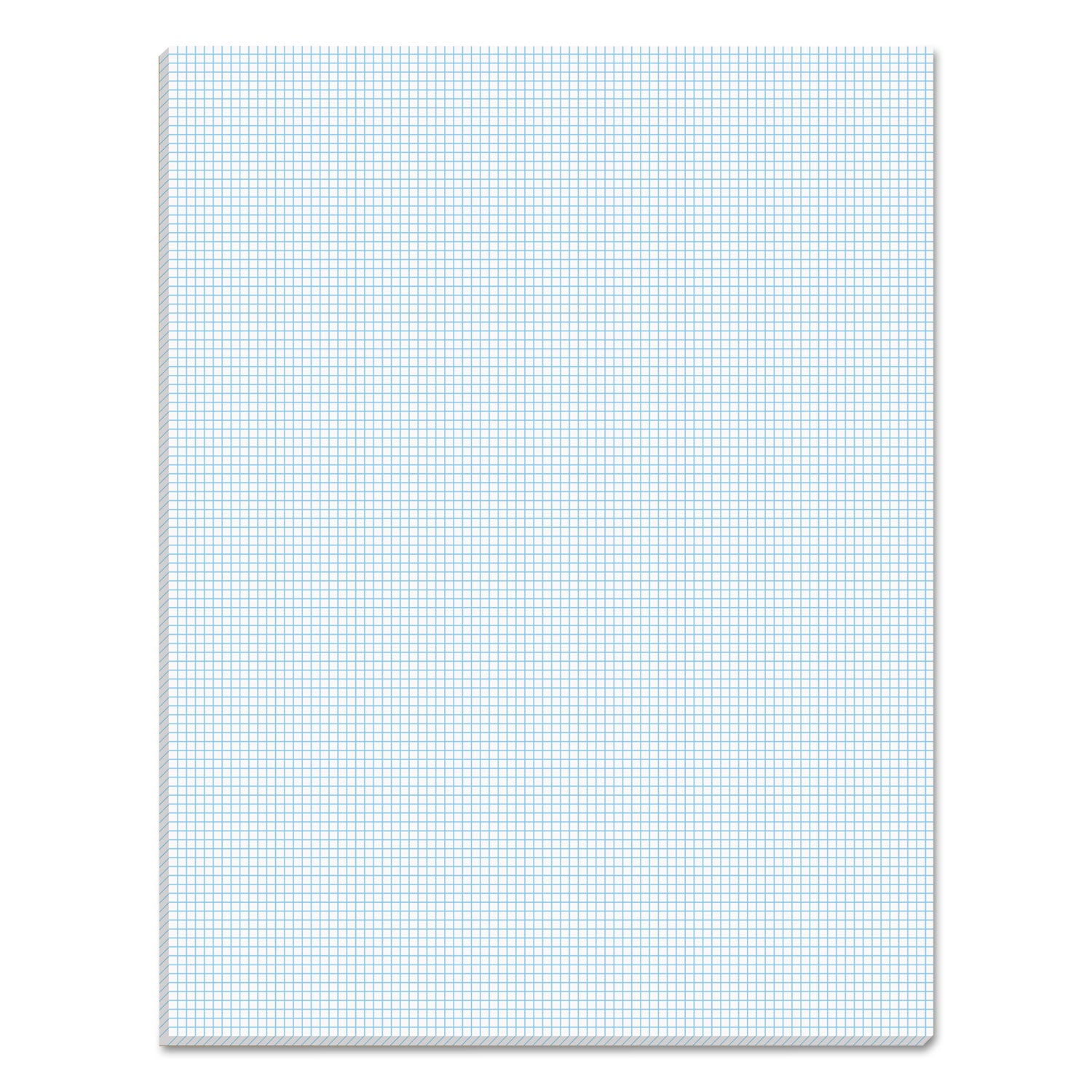 Quadrille Pads, Quadrille Rule (10 sq/in), 50 White 8.5 x 11 Sheets