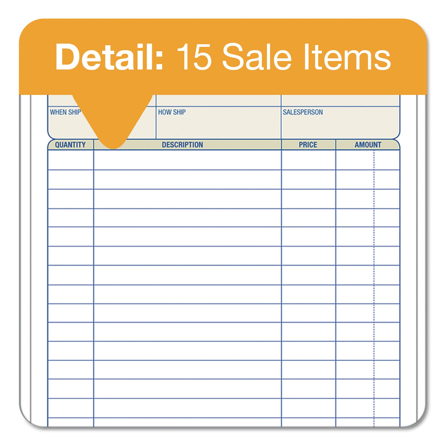 TOPS™ Sales Order Book, Two-Part Carbonless, 7.94 x 5.56, 50 Forms Total