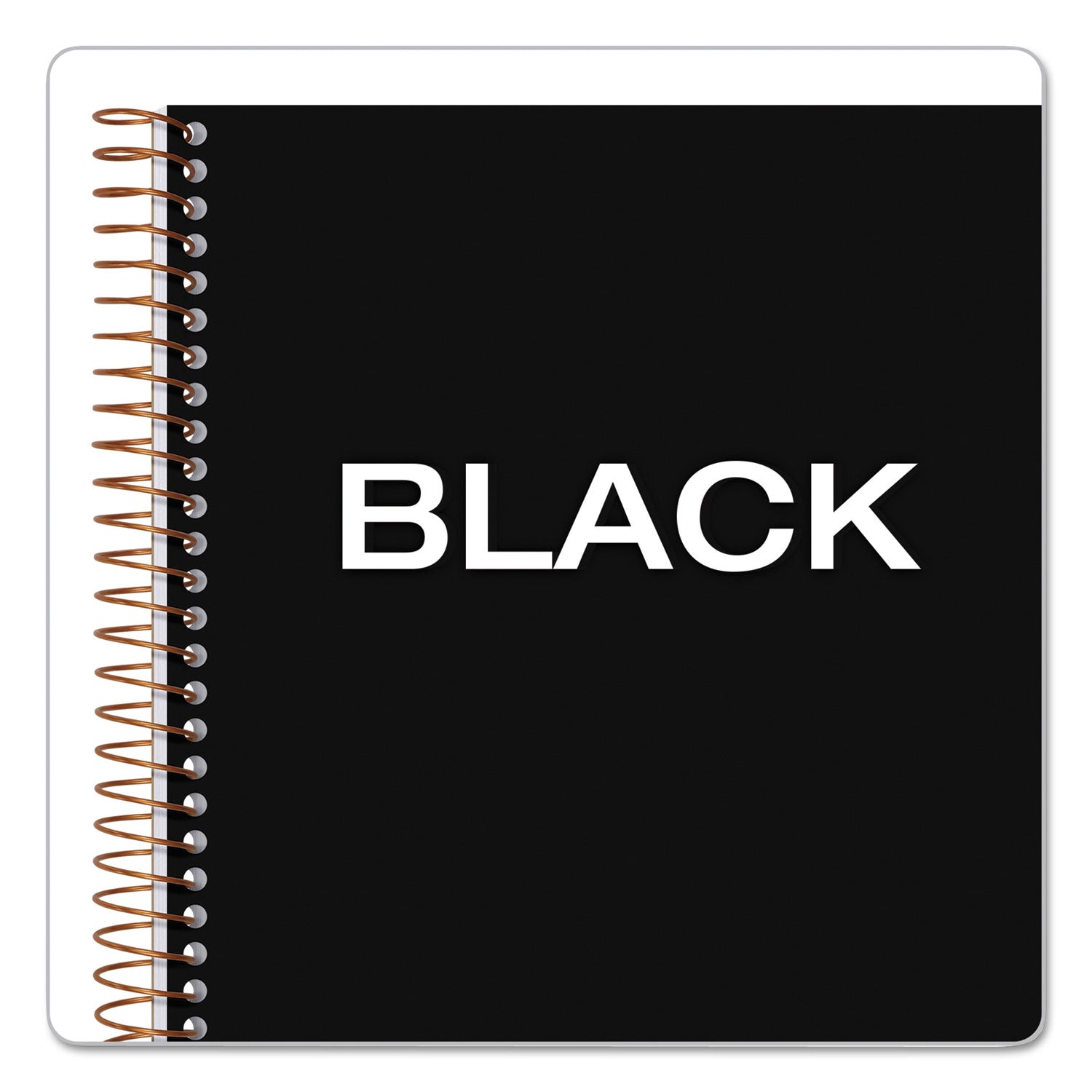 TOPS™ JEN Action Planner, 1-Subject, Narrow Rule, Black Cover, (100) 8.5 x 6.75 Sheets