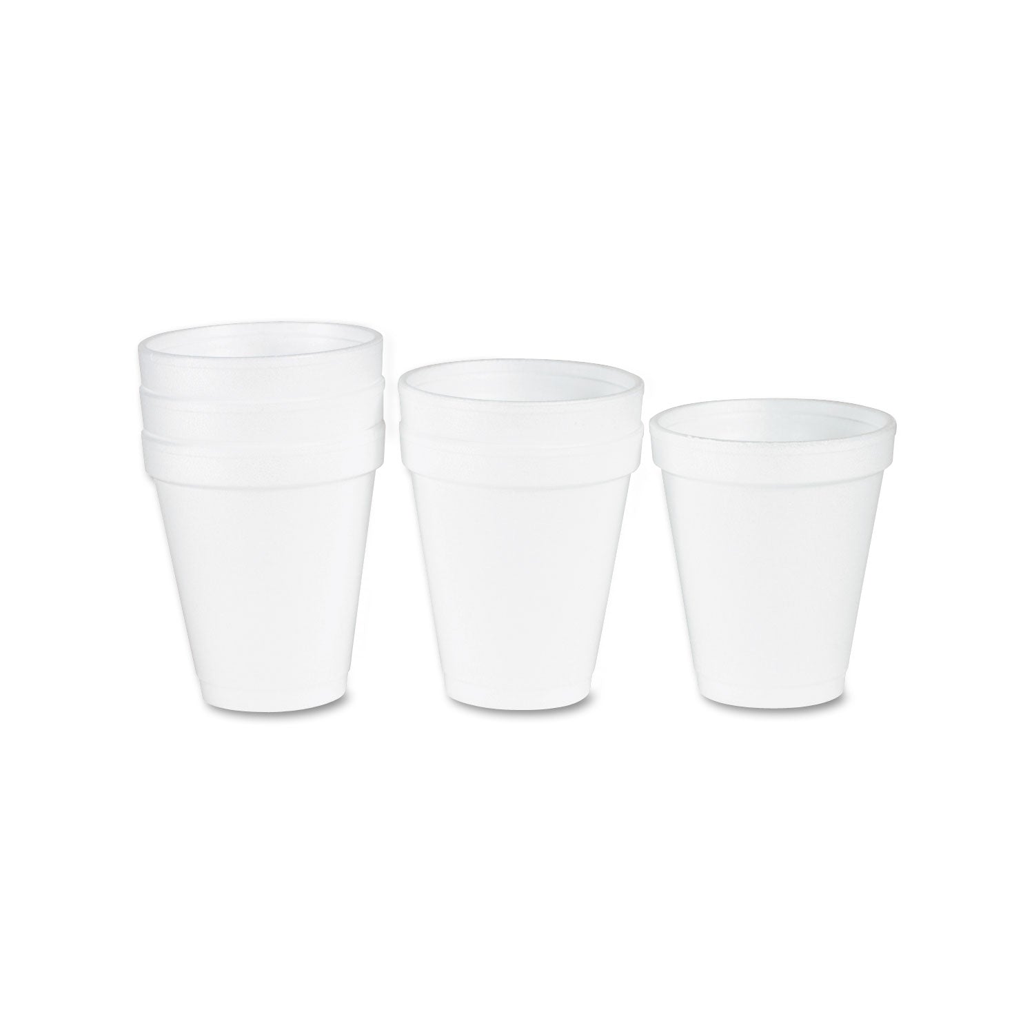 Dart® Foam Drink Cups, 6 oz, White, 25/Bag, 40 Bags/Carton