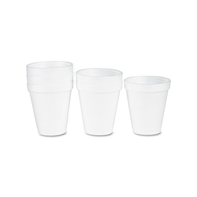 DART Foam Drink Cups, 6 oz, White, 25/Bag, 40 Bags/Carton - Flipcost