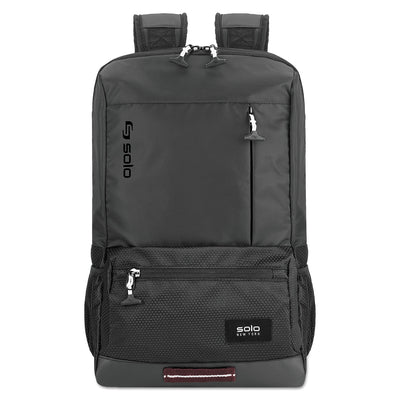 Draft Backpack, Fits Devices Up to 15.6", Nylon, 6.25 x 18.12 x 18.12, Black Flipcost Flipcost