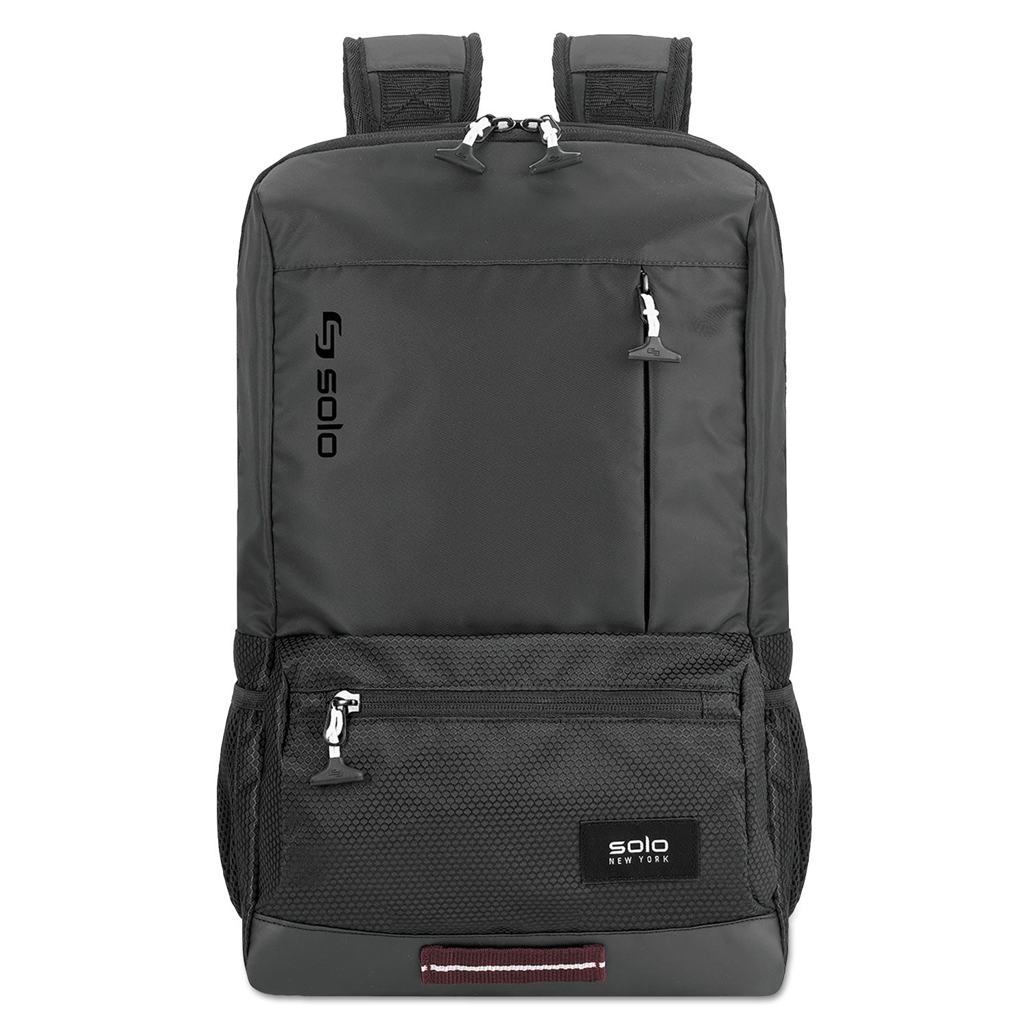 Draft Backpack, Fits Devices Up to 15.6", Nylon, 6.25 x 18.12 x 18.12, Black