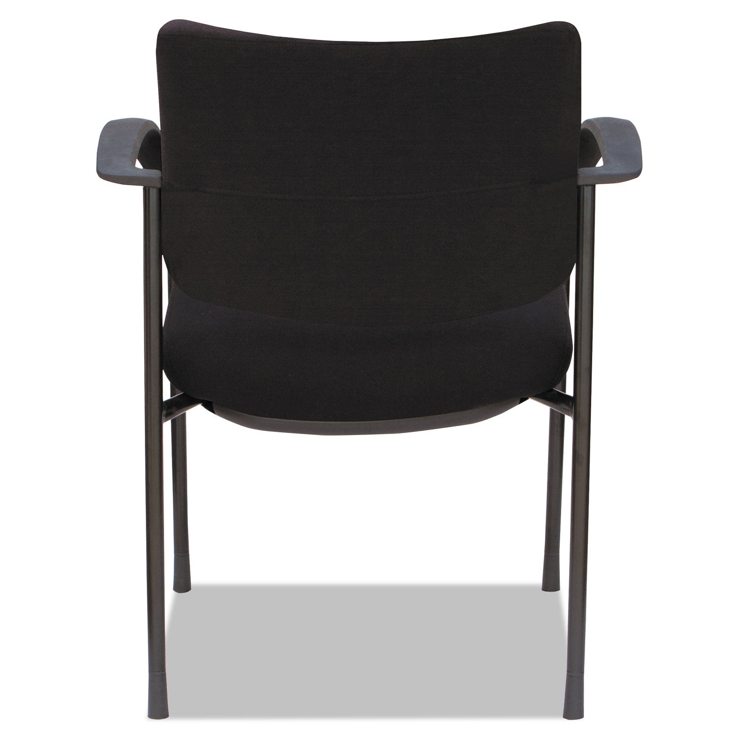 Alera® Alera IV Series Fabric Back/Seat Guest Chairs, 24.8" x 22.83" x 32.28", Black Seat, Black Back, Black Base, 2/Carton