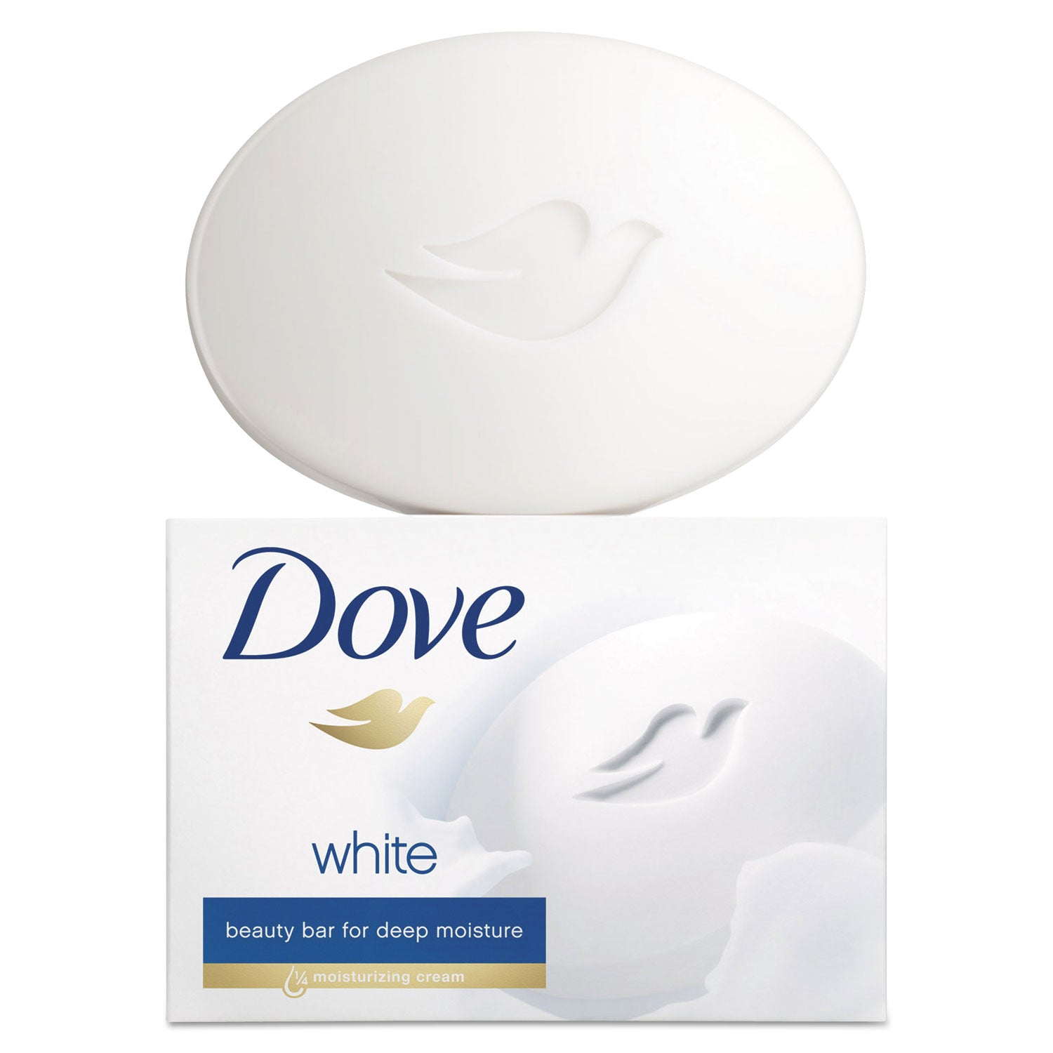 Dove® White Beauty Bar, Light Scent, 3.17 oz, 3/Pack