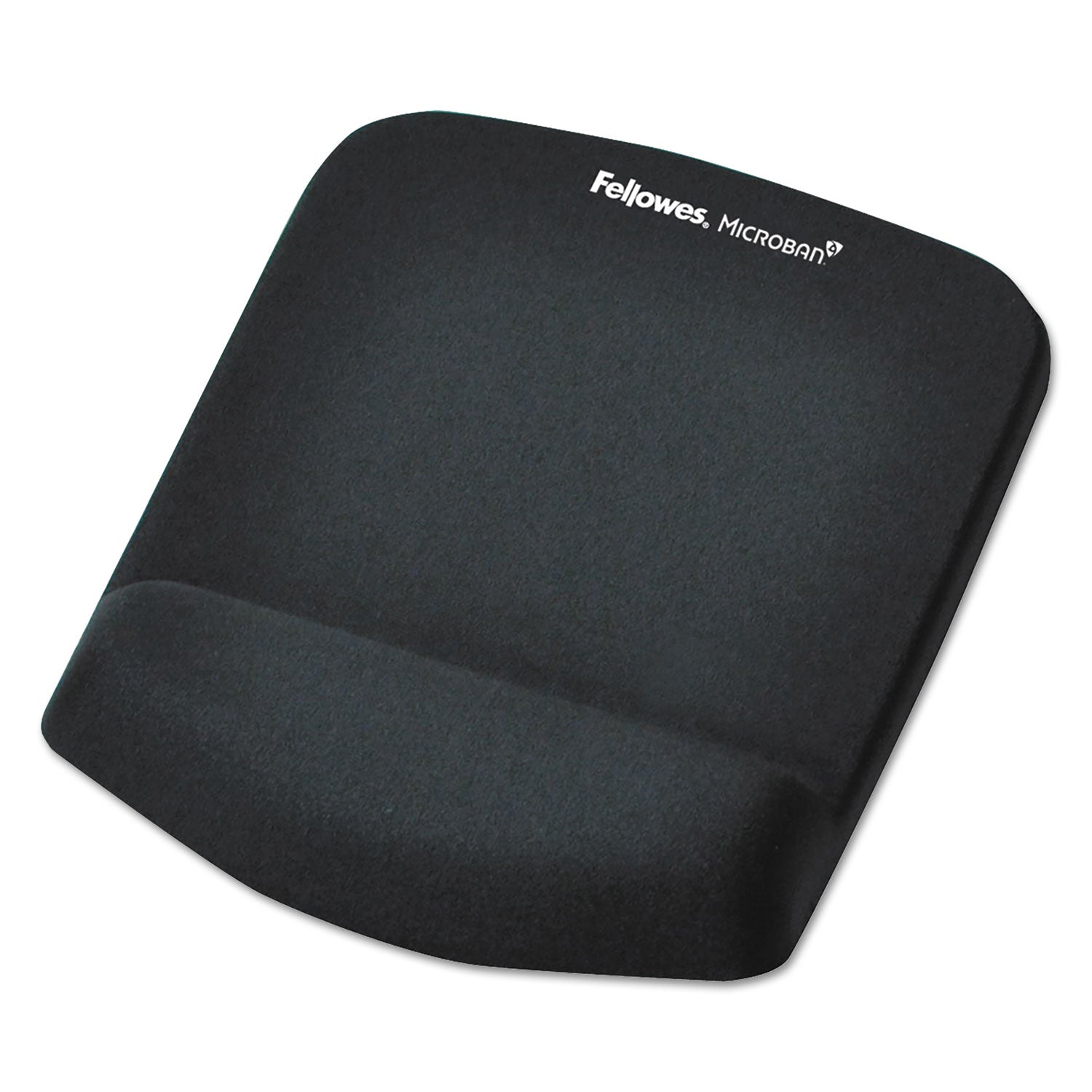 Fellowes® PlushTouch Mouse Pad with Wrist Rest, 7.25 x 9.37, Black