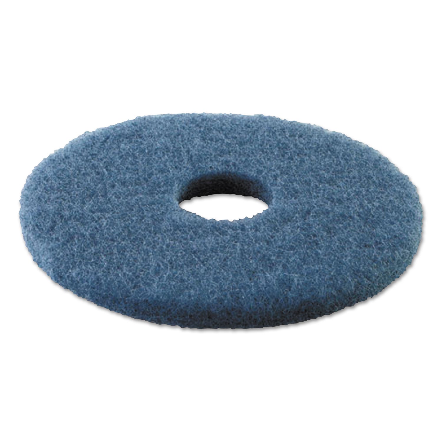 Boardwalk® Scrubbing Floor Pads, 16" Diameter, Blue, 5/Carton