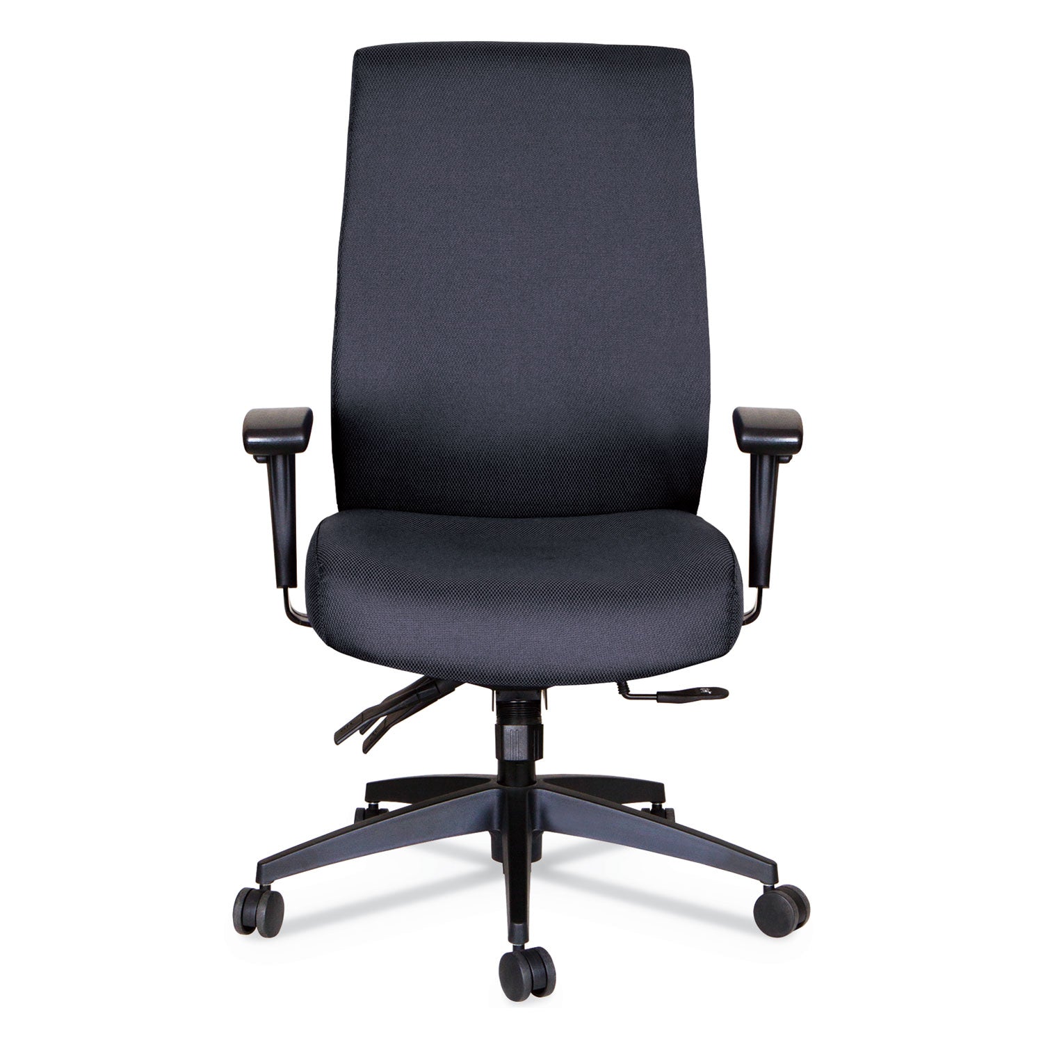 Alera® Alera Wrigley Series 24/7 High Performance High-Back Multifunction Task Chair, Supports 300 lb, 17.24" to 20.55" Seat, Black