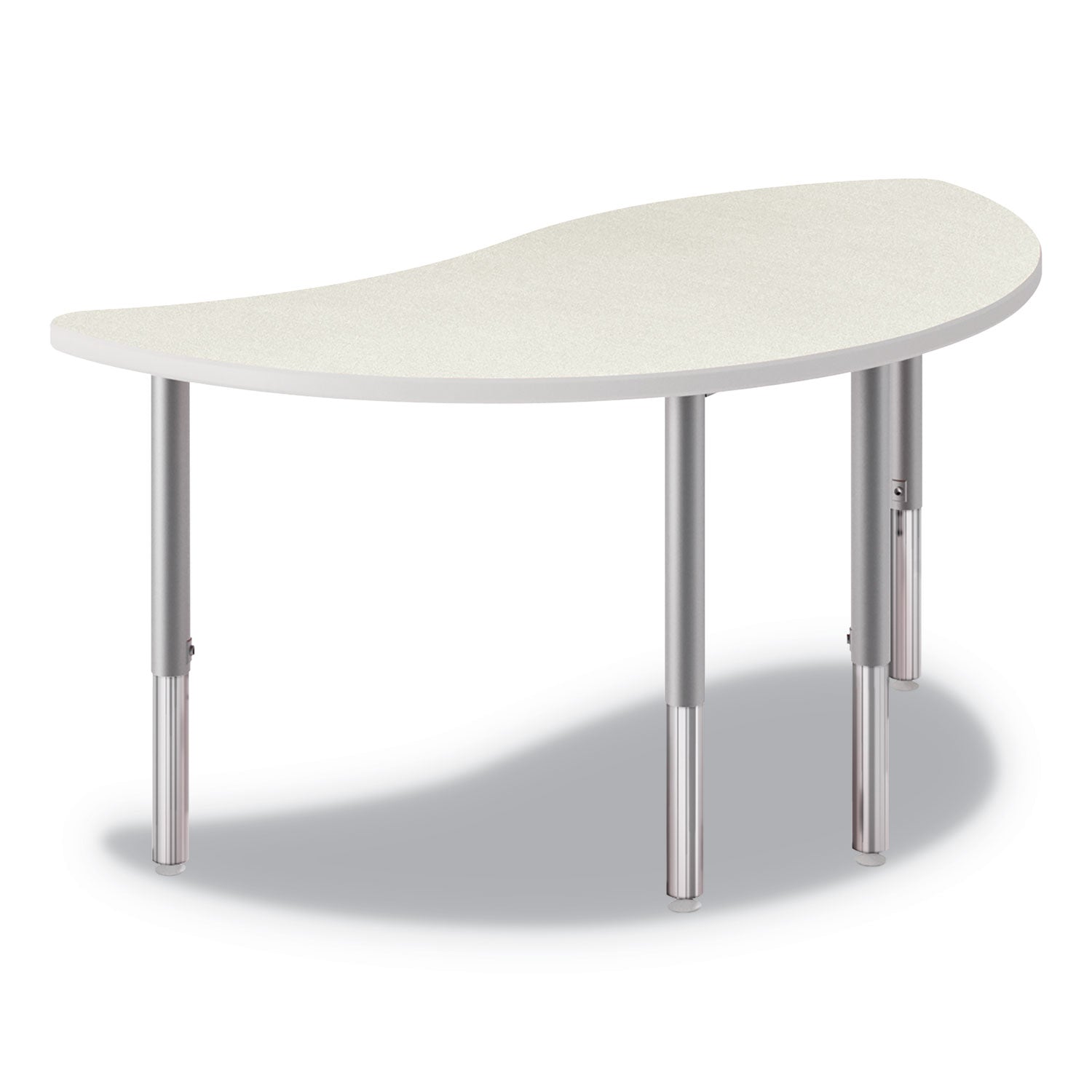 HON® Build Wisp Shape Table Top, 54w x 30d, Silver Mesh