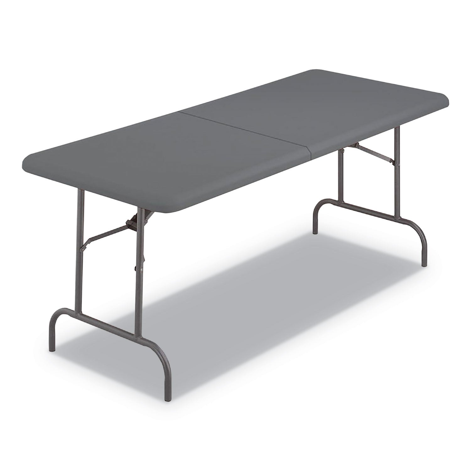 IndestrucTable Classic Bi-Folding Table, Rectangular, 30" x 72" x 29", Charcoal