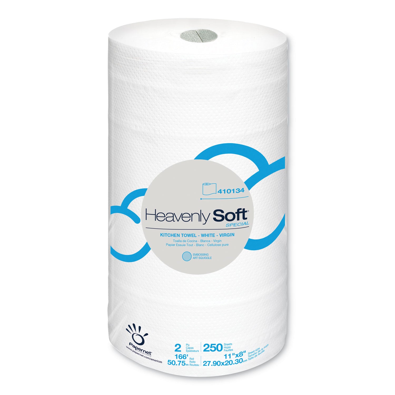 Heavenly Soft Kitchen Paper Towel, Special, 2-Ply, 11" x 167 ft, White, 12 Rolls/Carton