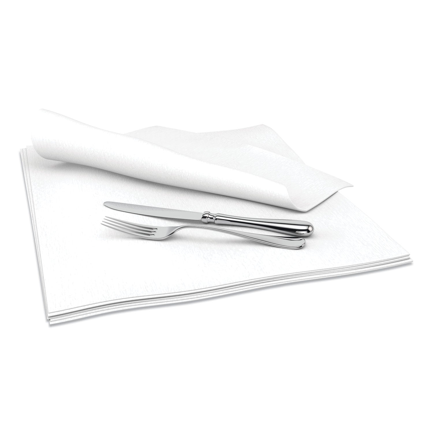 Select Dinner Napkins, 1-Ply, 15 x 15, White, 1000/Carton