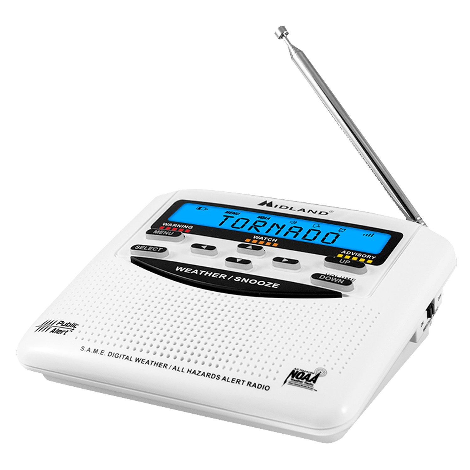 WR120 Emergency Weather Alert Radio, White