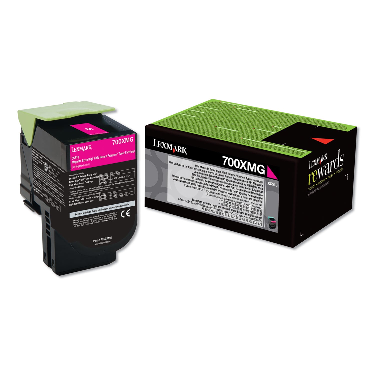 70C0XMG Return Program Extra High-Yield Toner, 4,000 Page-Yield, Magenta, TAA Compliant