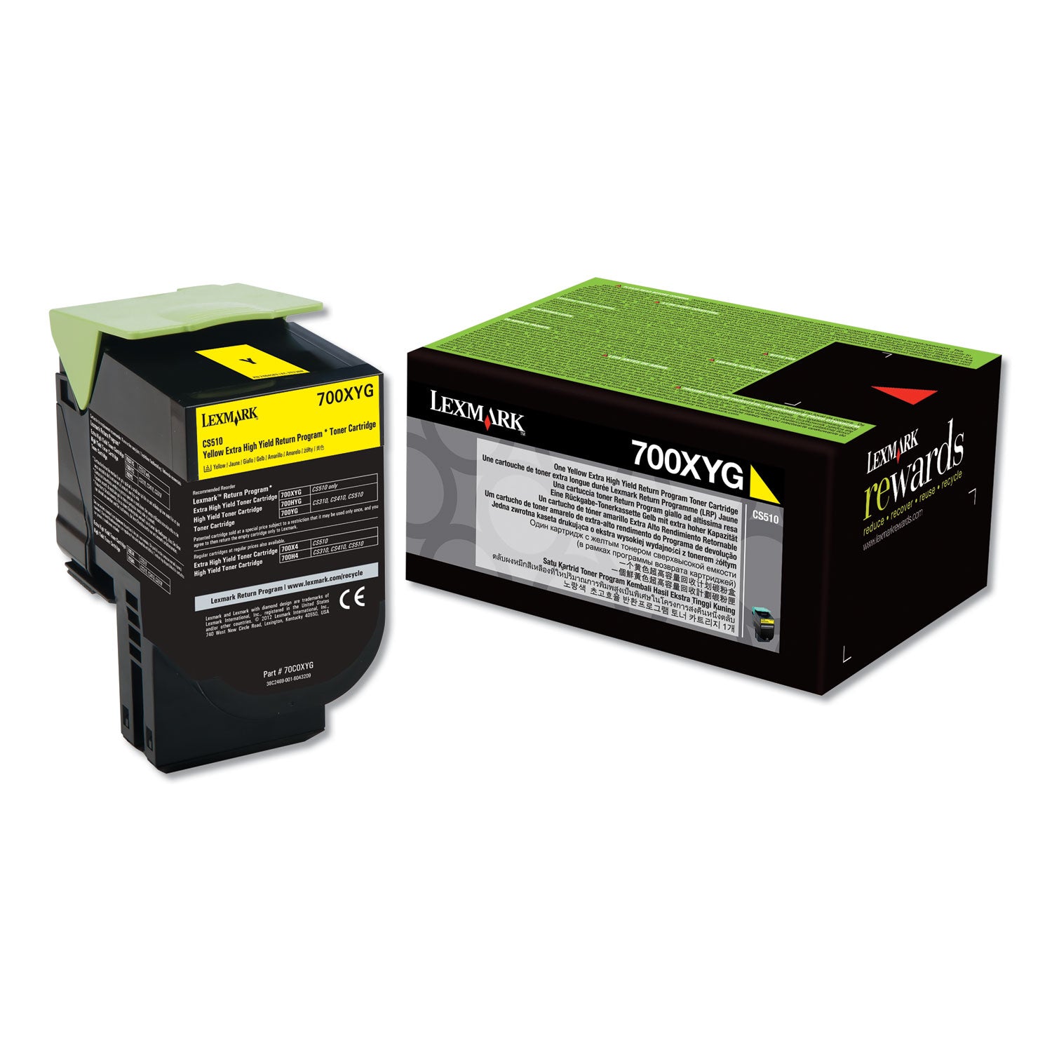 70C0XYG Return Program Extra High-Yield Toner, 4,000 Page-Yield, Yellow, TAA Compliant