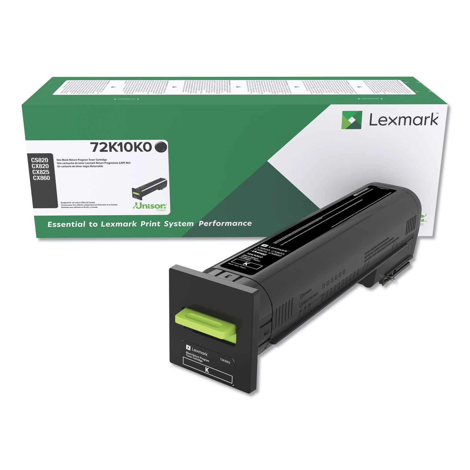 72K10K0 Return Program Unison Toner, 8,000 Page-Yield, Black