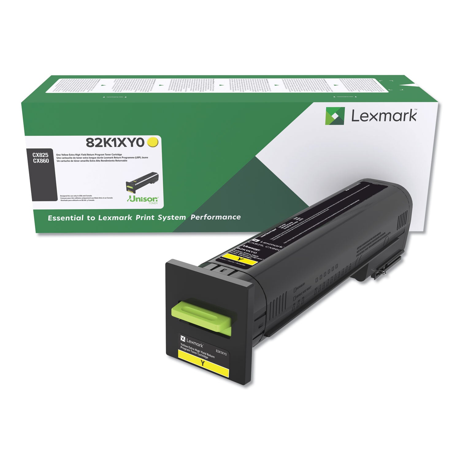 82K1XY0 Return Program Unison Extra High-Yield Toner, 22,000 Page-Yield, Yellow