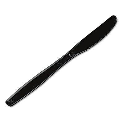 Plastic Cutlery, Heavyweight Knives, Black, 1,000/Carton - Flipcost