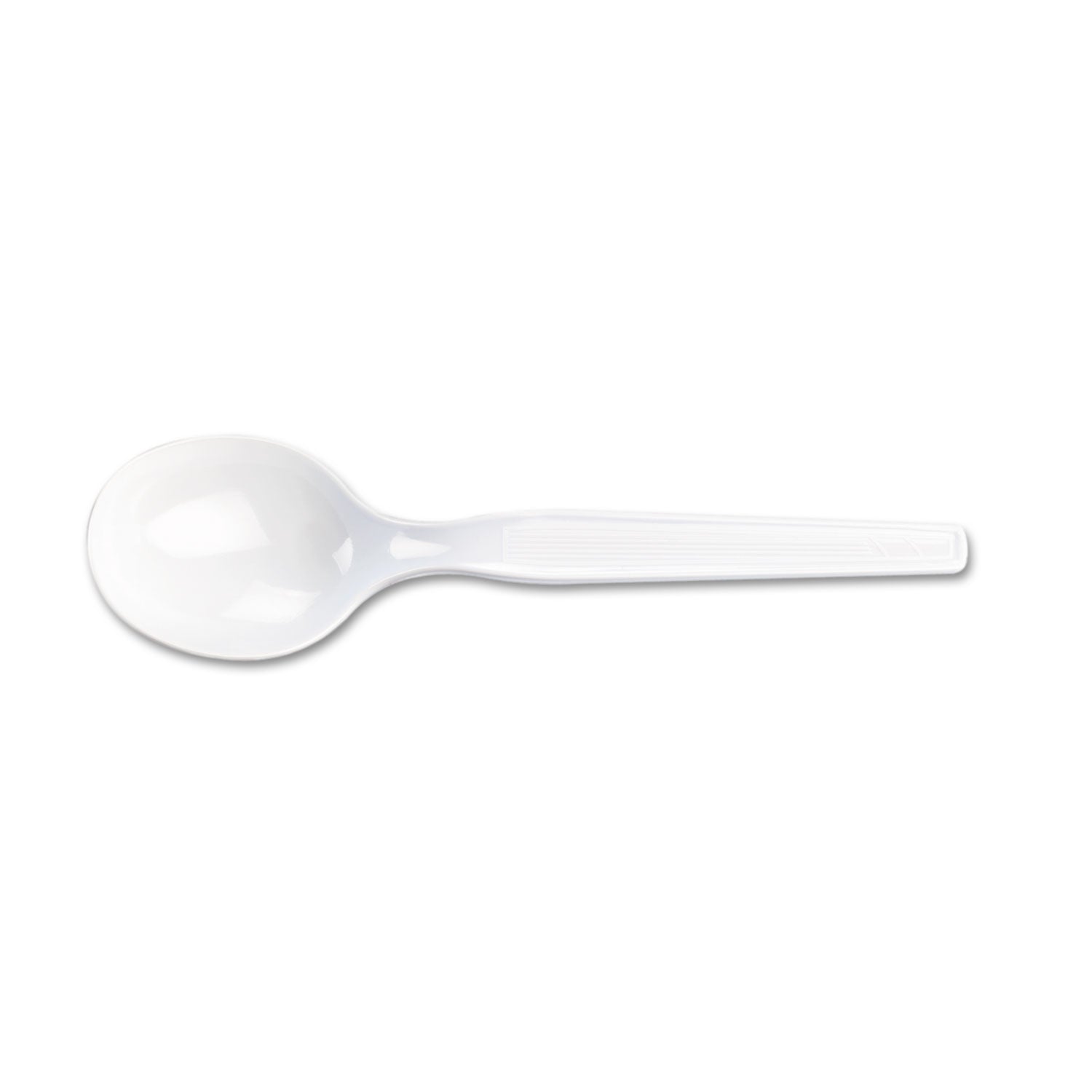 Plastic Cutlery, Heavy Mediumweight Soup Spoon, 1,000/Carton