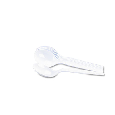 Plastic Cutlery, Heavy Mediumweight Soup Spoon, 100/Box Flipcost Flipcost