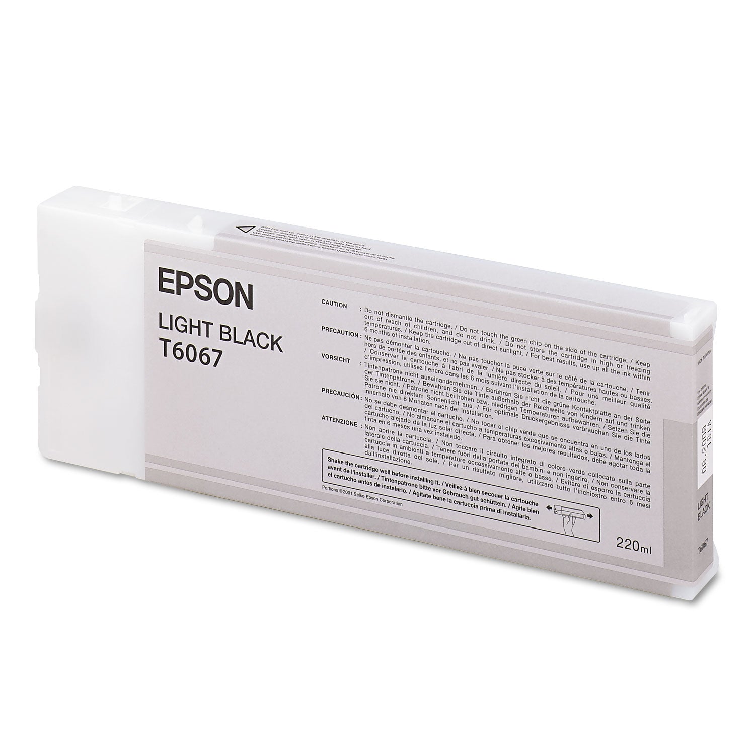 Epson® T606700 (60) Ink, Light Black