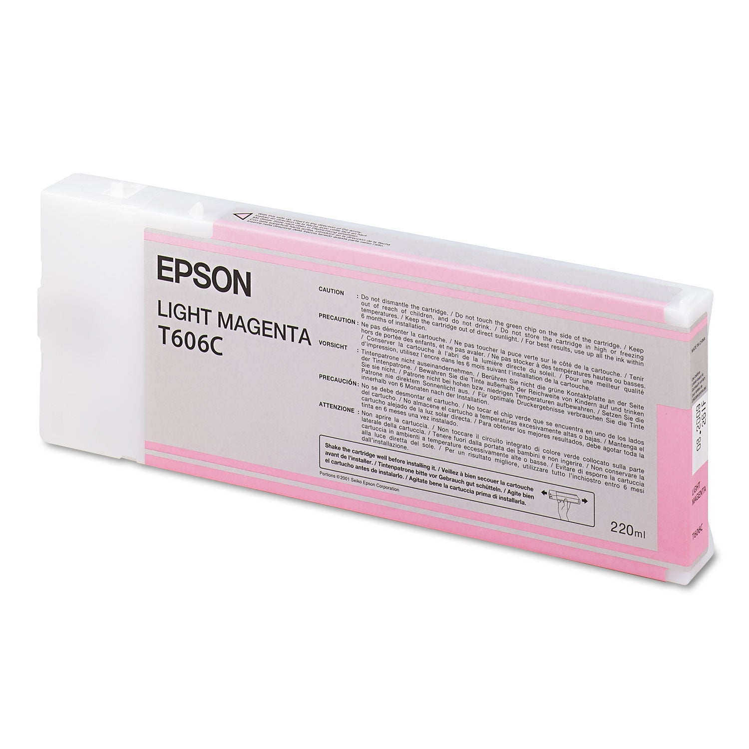 Epson® T606C00 Ink, Light Magenta