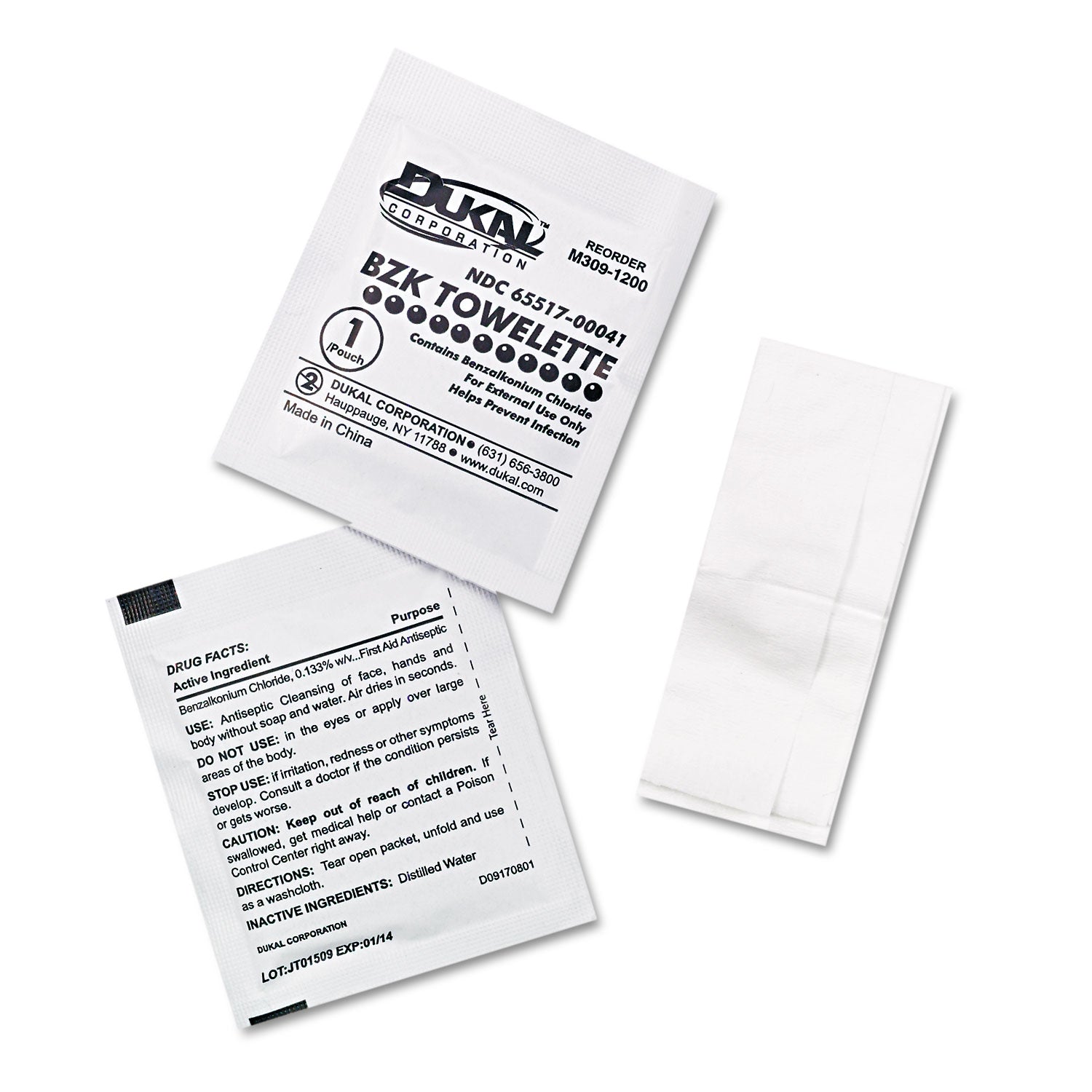 First Aid Only™ SmartCompliance Antiseptic Cleansing Wipes, 10/Box