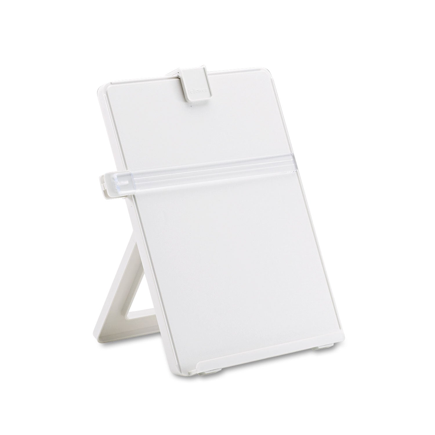 Non-Magnetic Desktop Copyholder, 25 Sheet Capacity, Plastic, Platinum