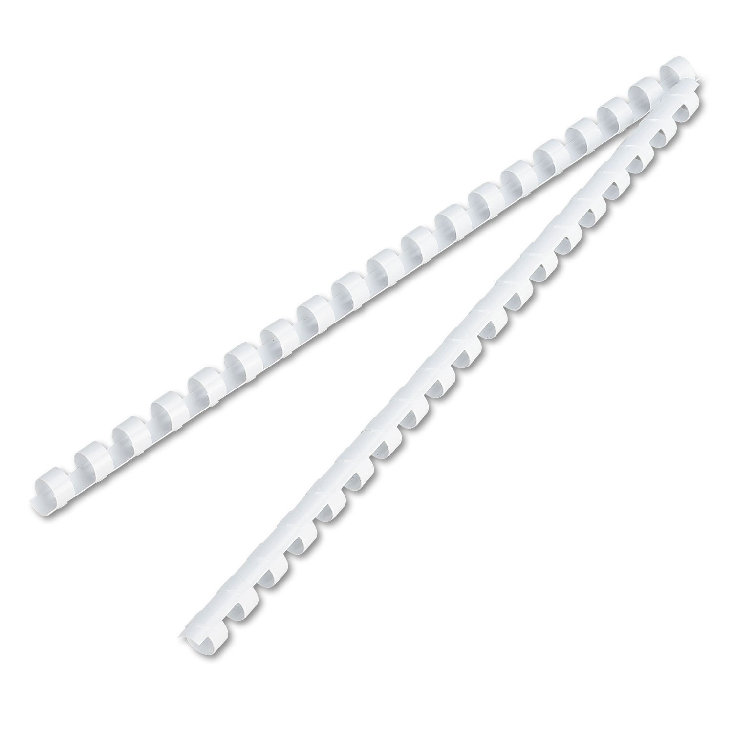 Fellowes® Plastic Comb Bindings, 3/8" Diameter, 55 Sheet Capacity, White, 100/Pack