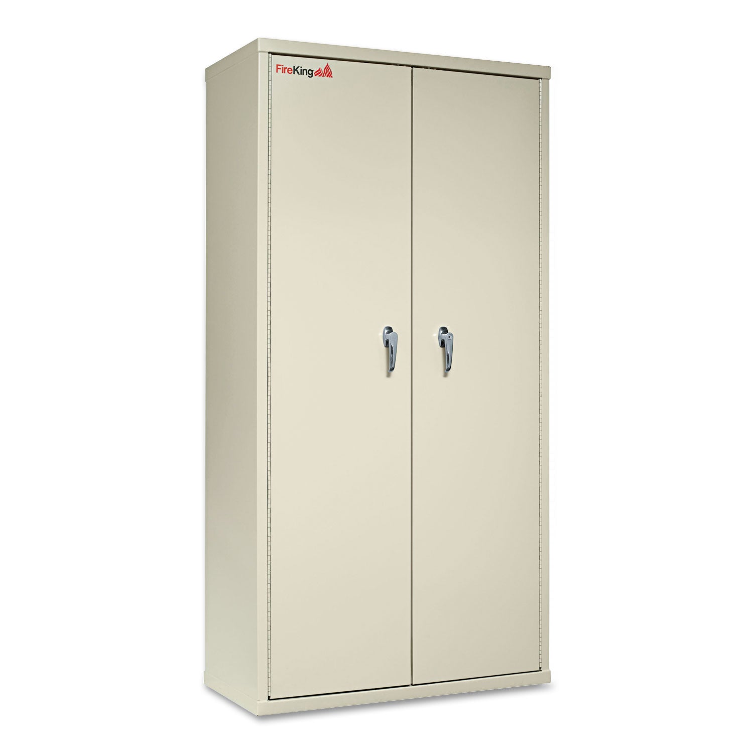 FireKing® Storage Cabinet, 36w x 19.25d x 72h, UL Listed 350 Degree, Parchment