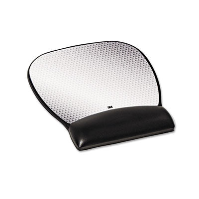 3M™ Antimicrobial Gel Large Mouse Pad with Wrist Rest, 9.25 x 8.75, Black Flipcost Flipcost