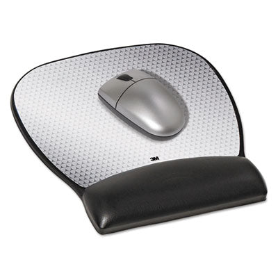 3M™ Antimicrobial Gel Large Mouse Pad with Wrist Rest, 9.25 x 8.75, Black Flipcost Flipcost