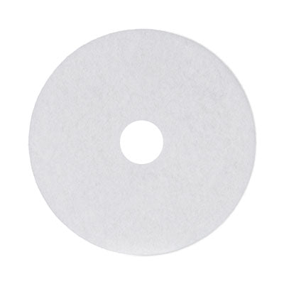 BOARDWALK Polishing Floor Pads, 17" Diameter, White, 5/Carton - Flipcost