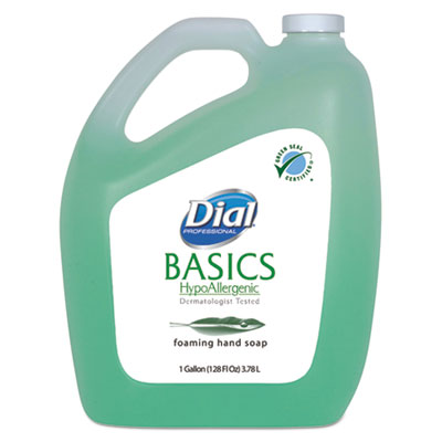 DIAL PROFESSIONAL Basics Hypoallergenic Foaming Hand Wash, Honeysuckle, 1 gal, 4/Carton - Flipcost