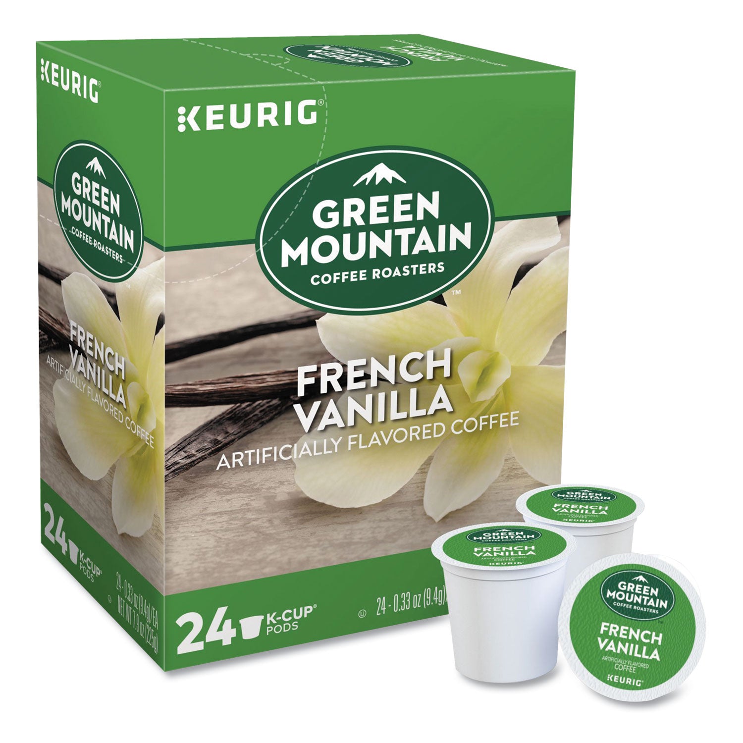 French Vanilla Coffee K-Cup Pods, 24/Box