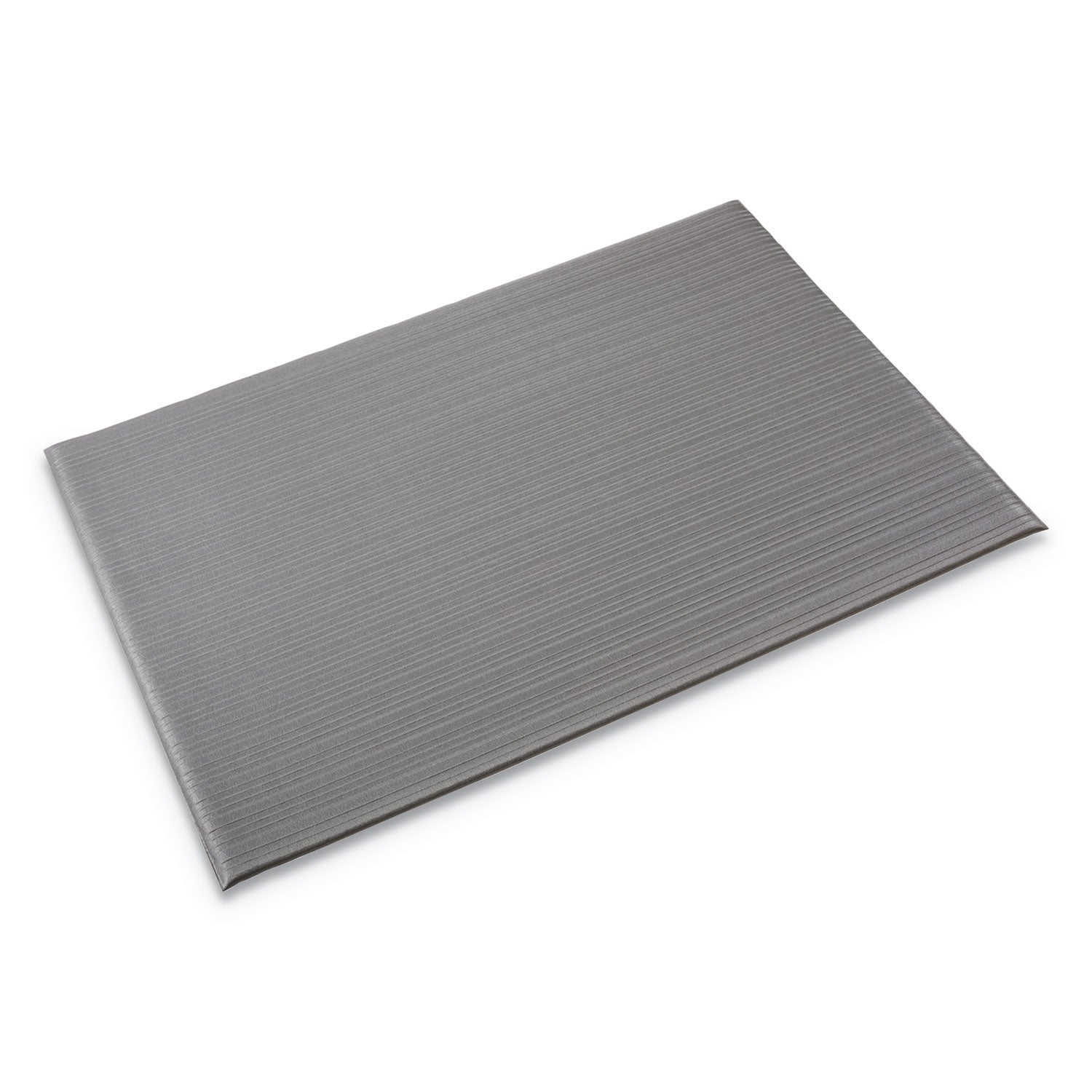 Ribbed Anti-Fatigue Mat, Vinyl, 27 x 36, Gray