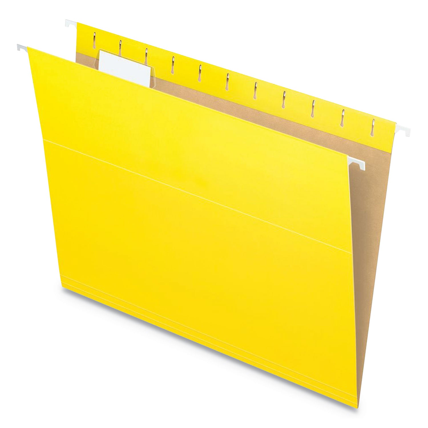 Pendaflex® Colored Hanging Folders, Letter Size, 1/5-Cut Tabs, Yellow, 25/Box