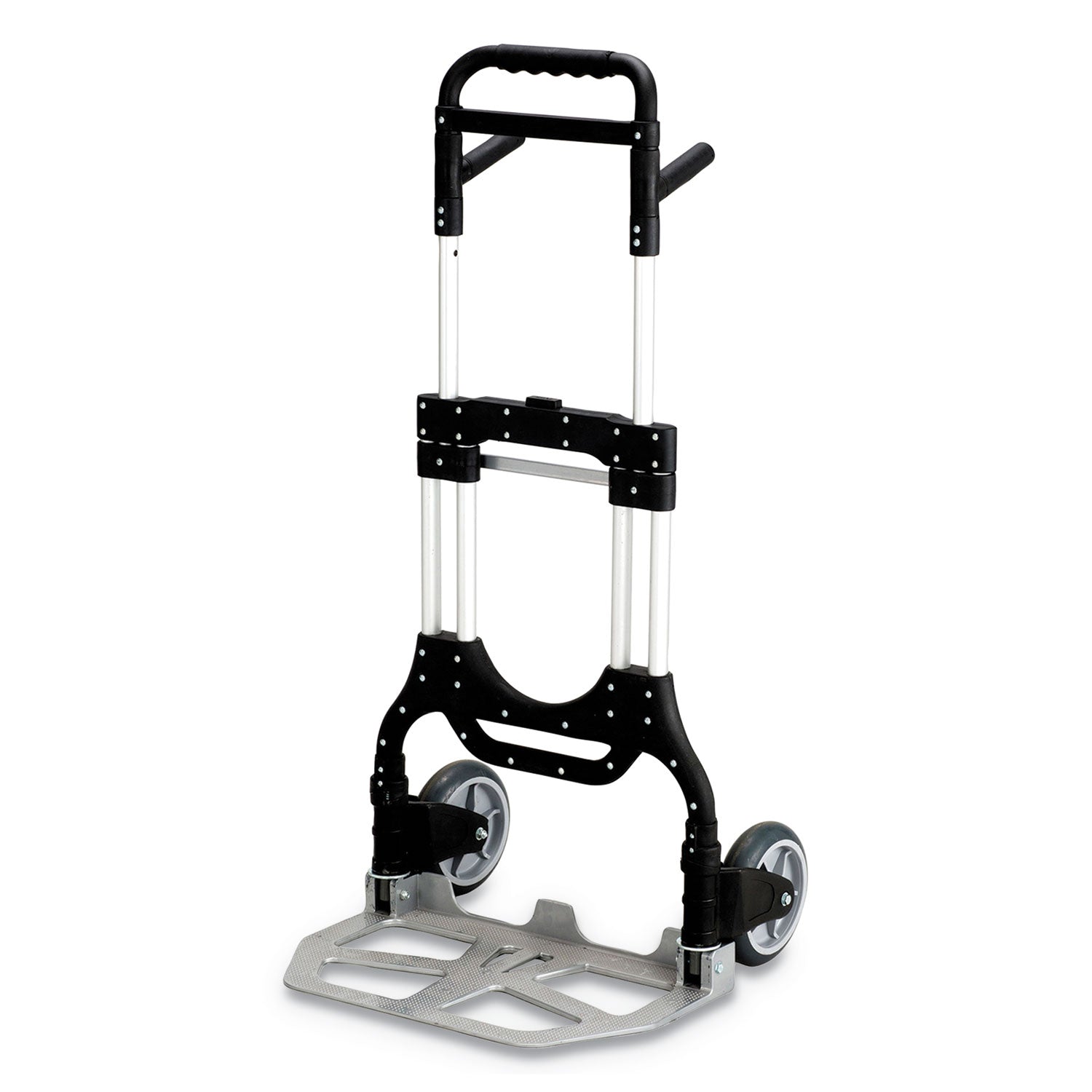 Stow-Away Heavy-Duty Hand Truck, 500 lb Capacity, 23 x 24 x 50, Aluminum