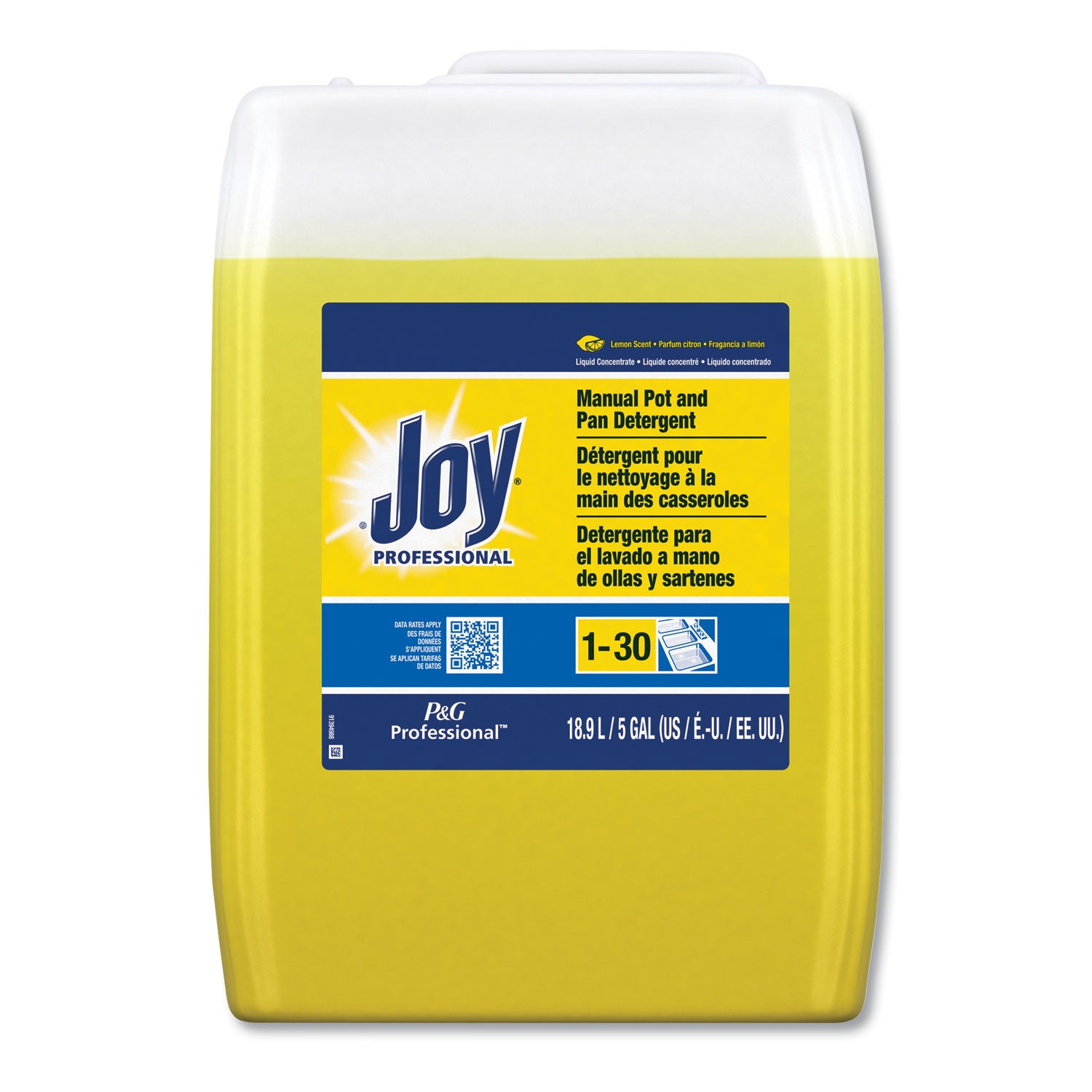 Dishwashing Liquid, Lemon Scent, 5 gal Cube