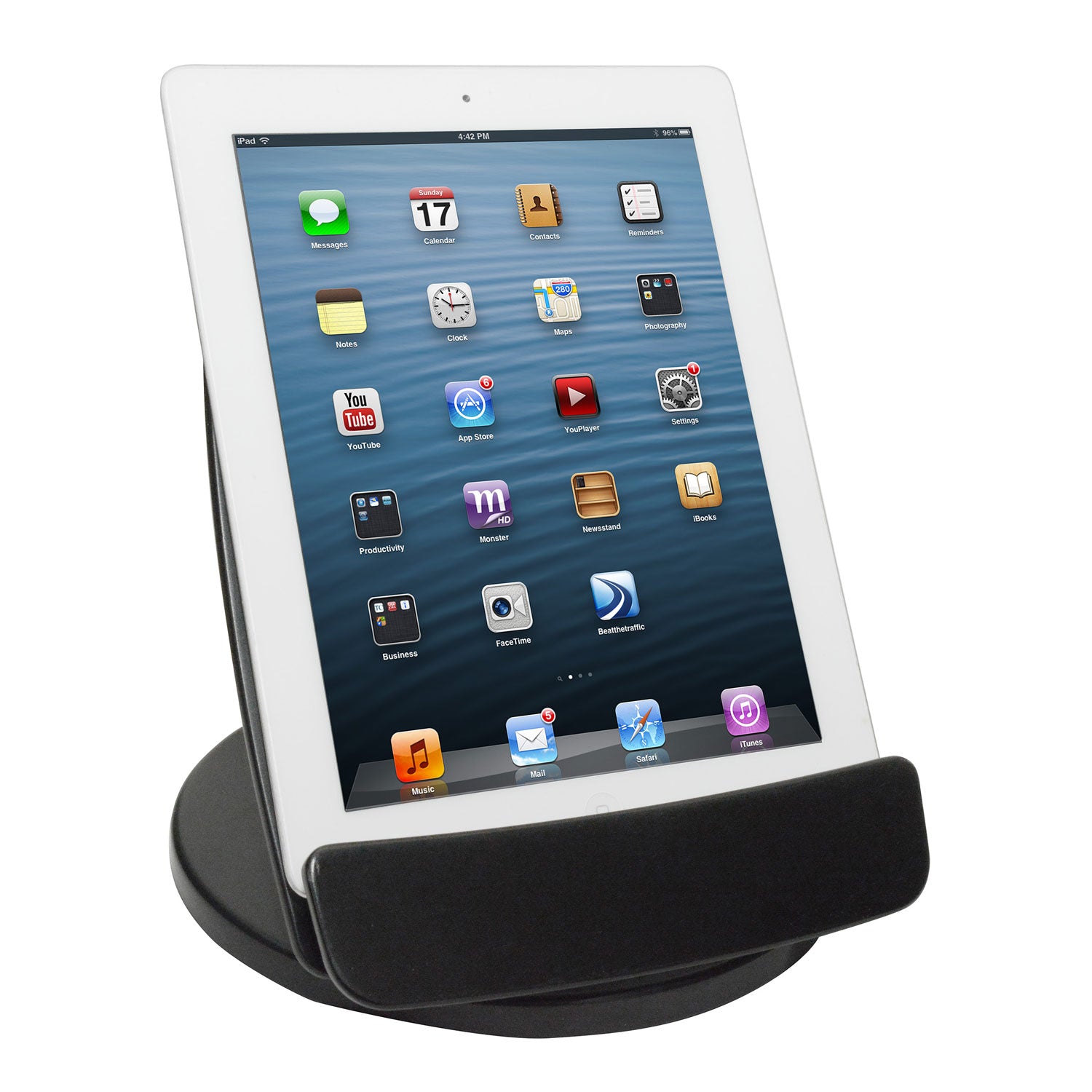 Kantek Rotating Desktop Tablet Stand, Black