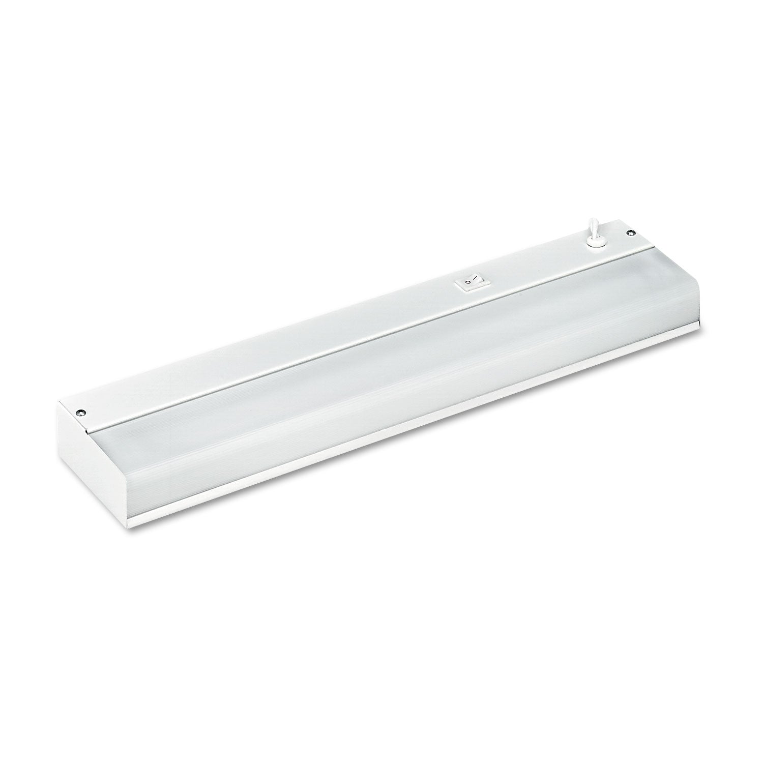 Ledu® Low-Profile Under-Cabinet LED-Tube Light Fixture with (1) 9 W LED Tube, Steel Housing, 18.25" x 4" x 1.75", White