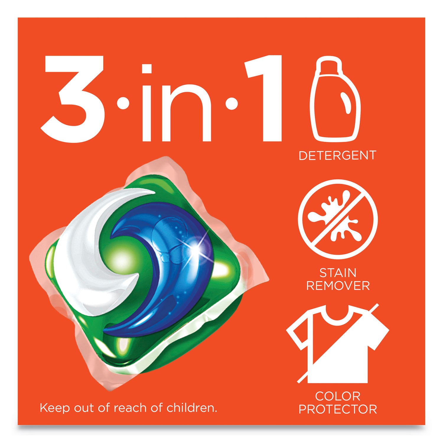 Tide® Pods, Laundry Detergent, Spring Meadow, 35/Pack, 4 Packs/Carton