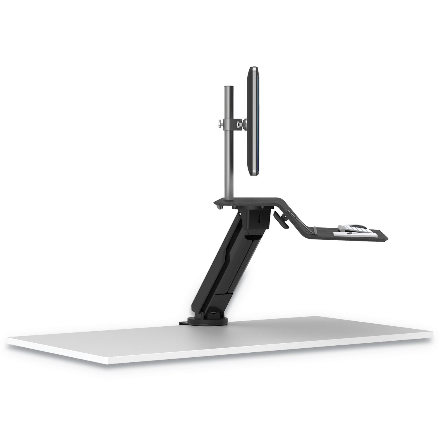 Fellowes® Lotus RT Sit-Stand Workstation, 48" x 30" x 42.2" to 49.2", Black