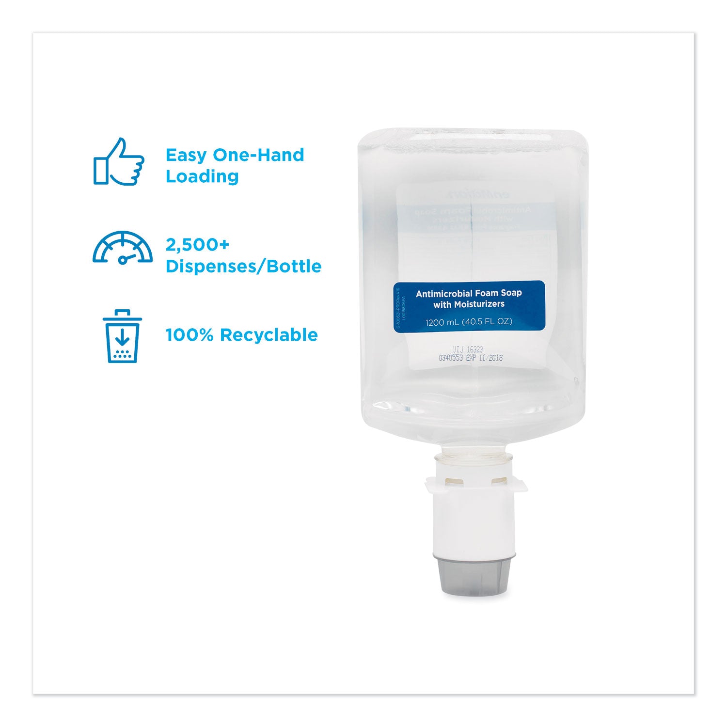 GP enMotion Automated Touchless Antimicrobial Foam Soap Refill, Unscented, 1,200 mL, 2/Carton Georgia Pacific® Professional Flipcost