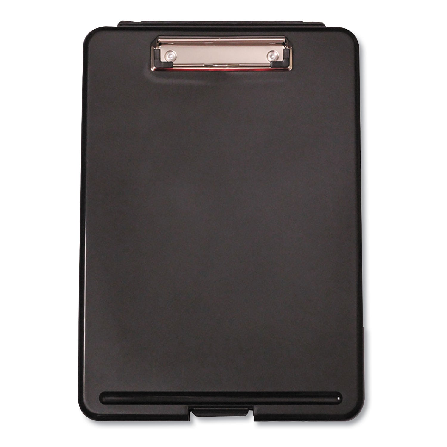 Storage Clipboard, 0.5" Clip Capacity, Holds 8.5 x 11 Sheets, Black