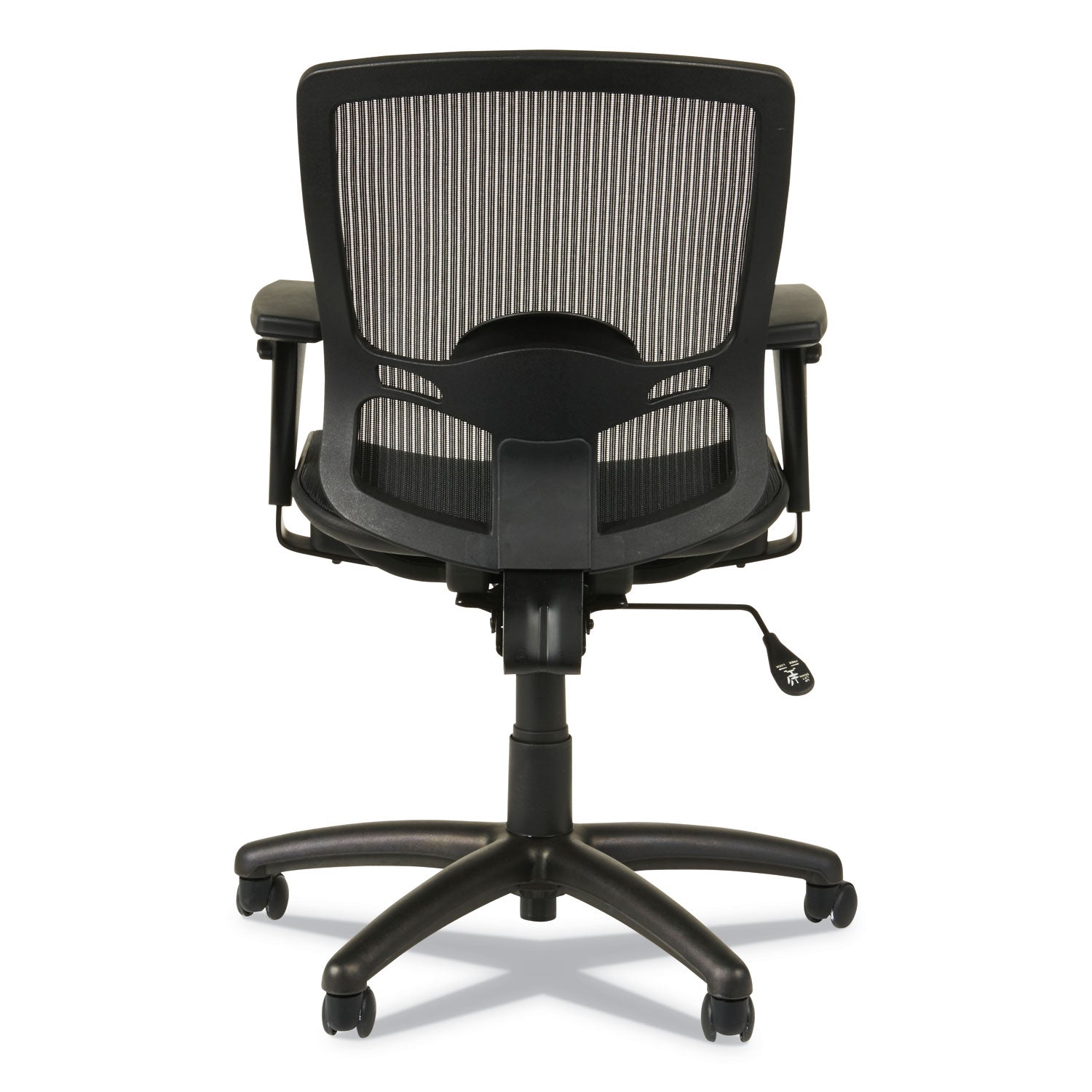 Alera® Alera Etros Series Suspension Mesh Mid-Back Synchro Tilt Chair, Supports Up to 275 lb, 15.74" to 19.68" Seat Height, Black